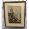 Image 1 : Original coloured pencil drawing signed by artist from the 1700s - approx. 17in x 21in