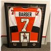 Image 1 : Bill Barber #7 Framed Jersey - Autographed with COA Sticker