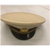 Image 1 : Russian White Top Navel Officers Cap with Badge. (CIRCA 1960's) issued to General Gregor Voiler
