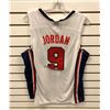 Image 1 : Michael Jordan autographed signed Jersey - USA - COA Sticker Top Shelf #1938
