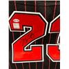 Image 2 : Michael Jordan autographed signed Jersey - Bulls - COA Sticker F071056