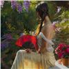 Image 2 : Vicente Romero, "Garden Fragrances" Hand Signed Limited Edition Giclee on Canvas with Certificate of