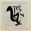 Image 2 : "Pepe le Pew" Framed Limited Edition Etching with Hand-Tinted Color and Numbered.