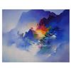 Image 1 : H. Leung, "Mountain Retreat" Hand Embellished Limited Edition on Canvas, Numbered 30/100 and Hand Si