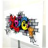 Image 2 : Shimon Mimoun- Layers of metal in a plasma cutting technique, hand painted  "LOVE"