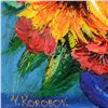 Image 2 : Yana Korobov, "Purification" Original Acrylic Painting on Canvas, Hand Signed with Letter Authentici