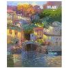 Image 1 : Ming Feng, "Serene Passage" Original Oil Painting on Canvas, Hand Signed with Letter of Authenticity