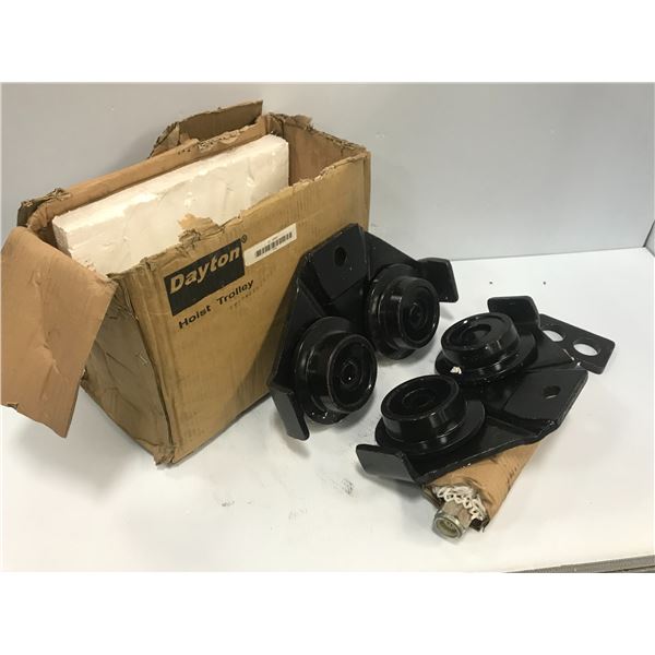 Lot of (2) Dayton #3MB61 2T Hoist Trolleys