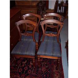 Set of Four Mahogany Early Victorian Dining #2353916