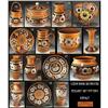 Image 1 : CZECH PEASANT ART POTTERY 7 pc set #2353956