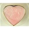 Image 1 : ESTATE GOLD RING PINK CAMEO HEART  #2353974