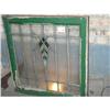 Image 1 : A Chevron Pattern Leaded/Stained Glass Window #2354209