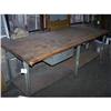 Image 1 : A Maple Top Industrial Work Table #2354212