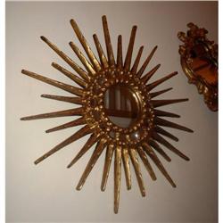 Antique Sunburst Mirror #2354337