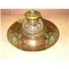 Image 1 : Bronze and Crystal Ink Stand #2354543