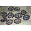 Image 1 : Flow Blue Ten-Piece Staffordshire Tea Set #2354552