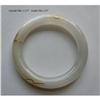 Image 1 : Chinese White Jadeite Bracelet with Wire Inlay #2354624