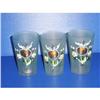 Image 1 : Biedermeier Glass Set of 3 -hand painted #2354630