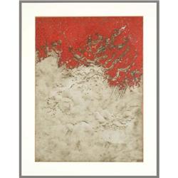 Contemparary Modern Abstract Lithograph Beliff #2390576