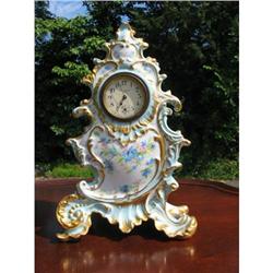EARLY HAND PAINTED LIMOGES  CLOCK #2390770