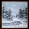 Image 1 : ORIG OIL PAINTING SNOWSCAPE W SPRUCE #2390909