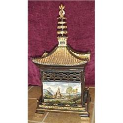 Ornate  handpainted Chinese treasure box #2391263