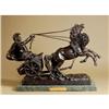 Image 1 : FABULOUS DYNAMIC CHARIOT RACE SCULPTURE #2391297