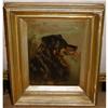 Image 1 : Classical Antique Dog Painting Oil on Board, c.#2381545