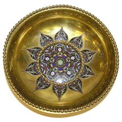 Champleve Enamelled Brass Bowl #2381600