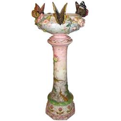 Delphin Massier Majolica Jardiniere & Pedestal #2381606