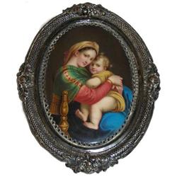 Plaque After RAPHAEL Painting of Mary & Jesus #2381616