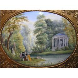 Jean GAUVIN 1879 Versailles Garden Plaque #2381619