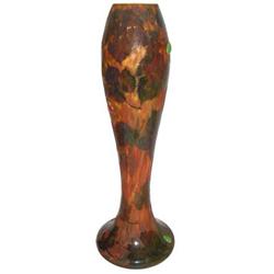 24" Art Nouveau Daum Nancy Glass Vase #2381636