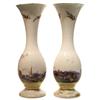 Image 1 : Pair Porcelain Vases with Waterfront Motif #2381840