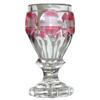 Image 1 : Bohemian Ruby & Clear Glass Spa Glass #2381850