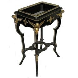 Antique French Ebonized Jardiniere Stand #2381893