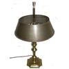 Brass Candlestick Table Lamp & Metal Shade #2381903