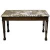 Image 1 : Gothic Revival Marble Top Mahogany Table #2381905