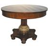 Image 1 : Empire Round Pedestal Center or Dining Table #2381906