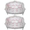Pair Antique Louis XV Style Settees Sofas #2381910