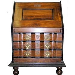 Vintage Goa Anglo-Indian Fall-Front Bureau Desk#2381922