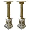 Pair Neoclassical Bronze Marble Pedestals #2381923