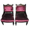 Pair Exotic Aesthetic Upholstered Chairs #2381926