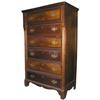 Image 1 : Flame Mahogany Tall Chest of Drawers #2381931