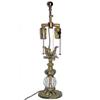 Image 1 : Antique Bronze & Glass Table Lamp #2382003