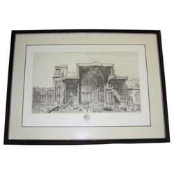 Roman Baths of Diocletien Engraving by Chardon #2382081