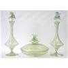 Image 1 : Antique Venetian 3 Pc Perfume Vanity Set #2382116