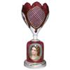 Image 1 : Bohemian Ruby Red Glass Portrait Vase #2382200