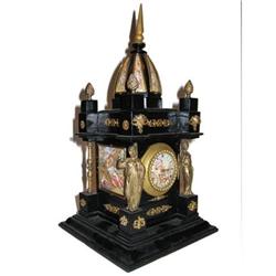 Baroque Style Viennese Enamelled Clock  #2382201