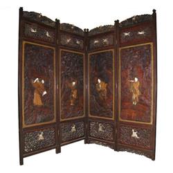 Japanese Meiji Shibayama Screen #2382202